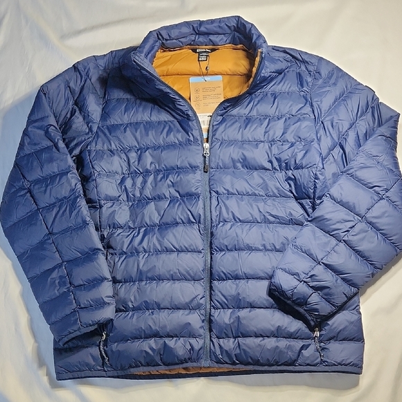 Eddie Bauer Other - Eddie Bauer Men’s 650 Down Jacket – Blue/Navy with Gold Lining – Size L – NWT